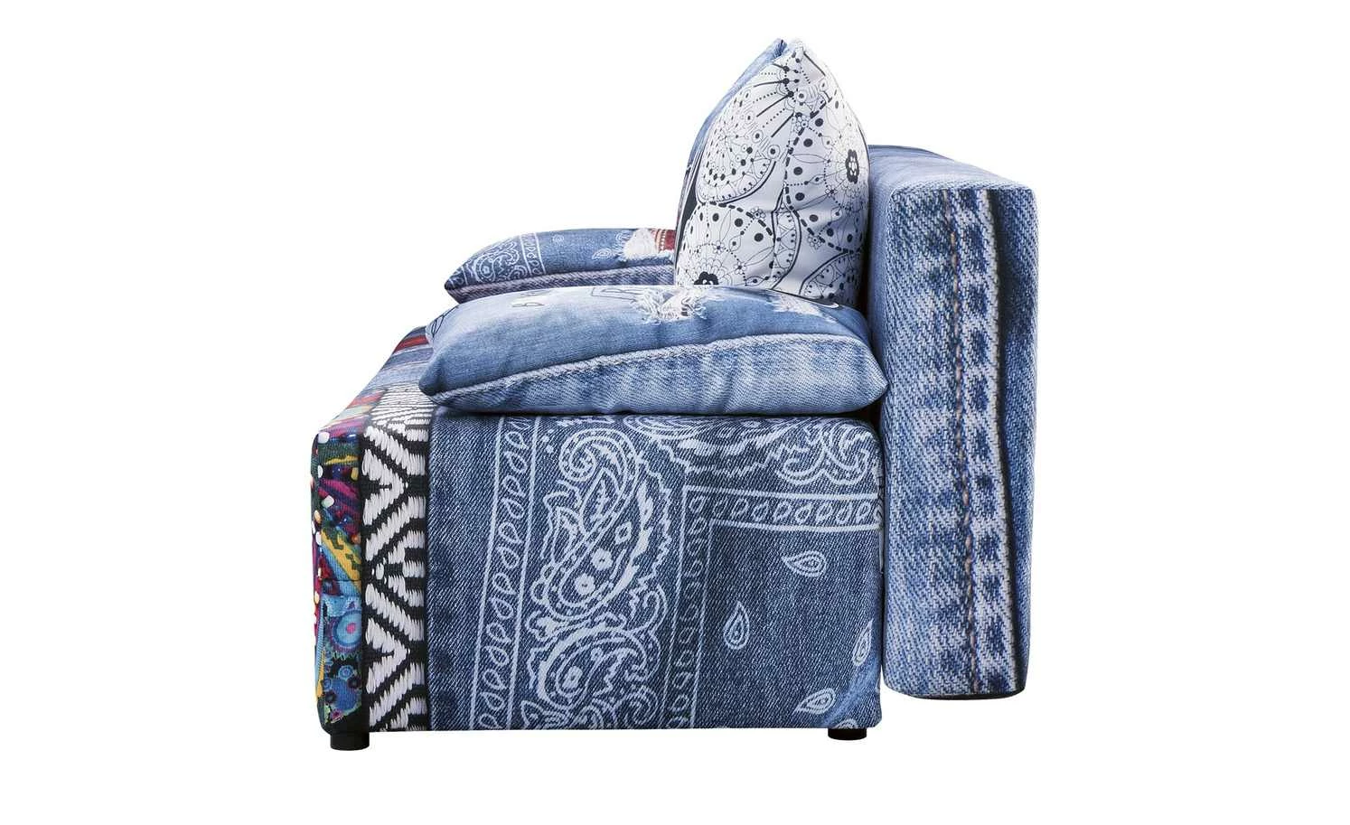 Schlafsofa Denny Premium | Jeansblau / mehrfarbig Premium-Ausführung 4 Schlafsofa Denny Premium | Jeansblau / mehrfarbig Premium-Ausführung – Bild 2
