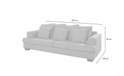 SOHO Großes Loungesofa braun - Webstoff Franka | Sand (Beige) 3 -Sofas Verkaufsladen 14409062 11 202108232236