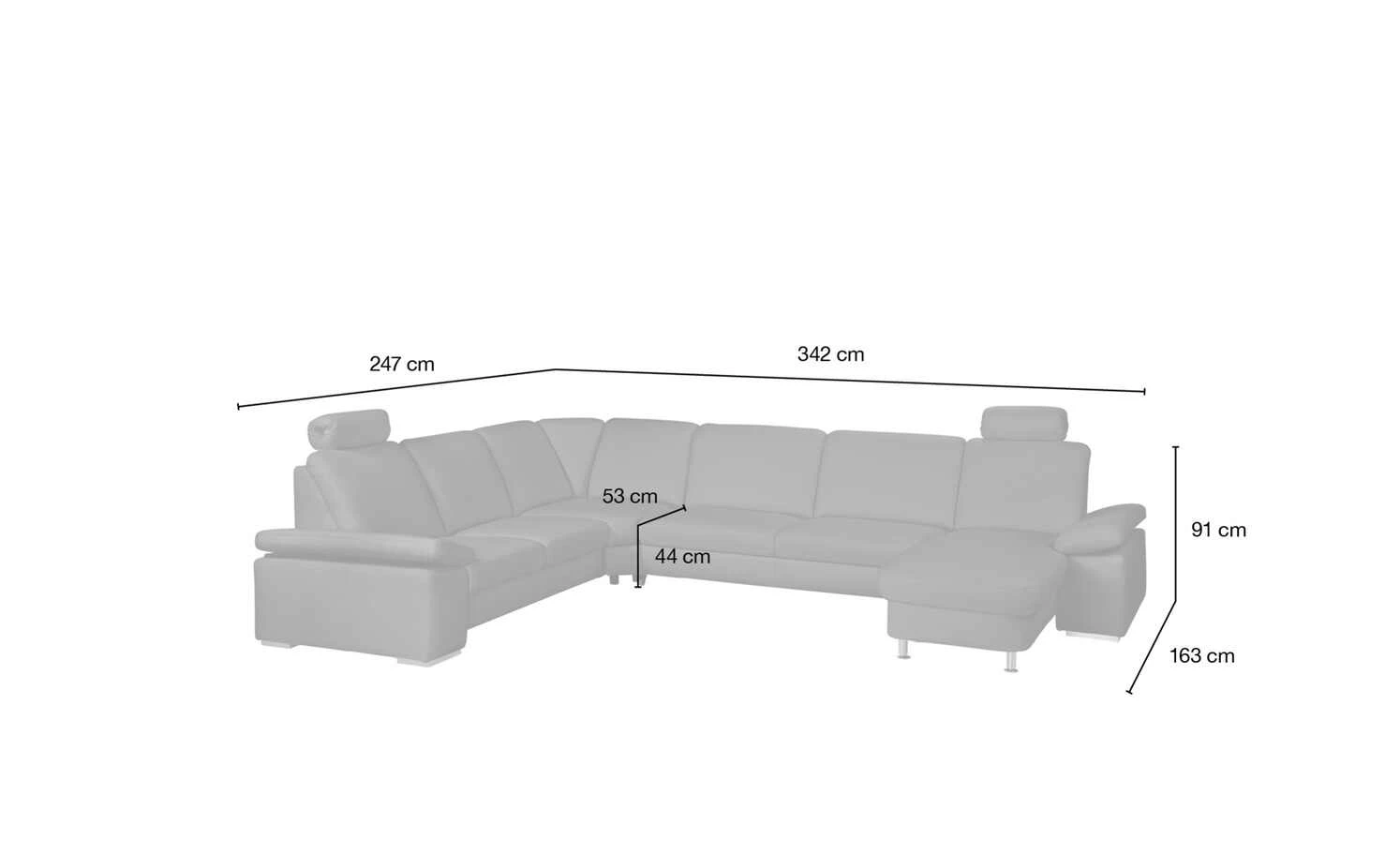 meinSofa Wohnlandschaft Elsa | Weiß links Grundfunktion 19 meinSofa Wohnlandschaft Elsa | Weiß links Grundfunktion – Bild 17