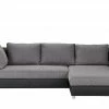switch Ecksofa Panama | Schwarz Elefant-Grau rechts ohne