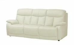 Wohnwert Weißer Dreisitzer aus Leder Ambra | Beige (Weiß) ohne 3 -Sofas Verkaufsladen 19405429 6 202012182232