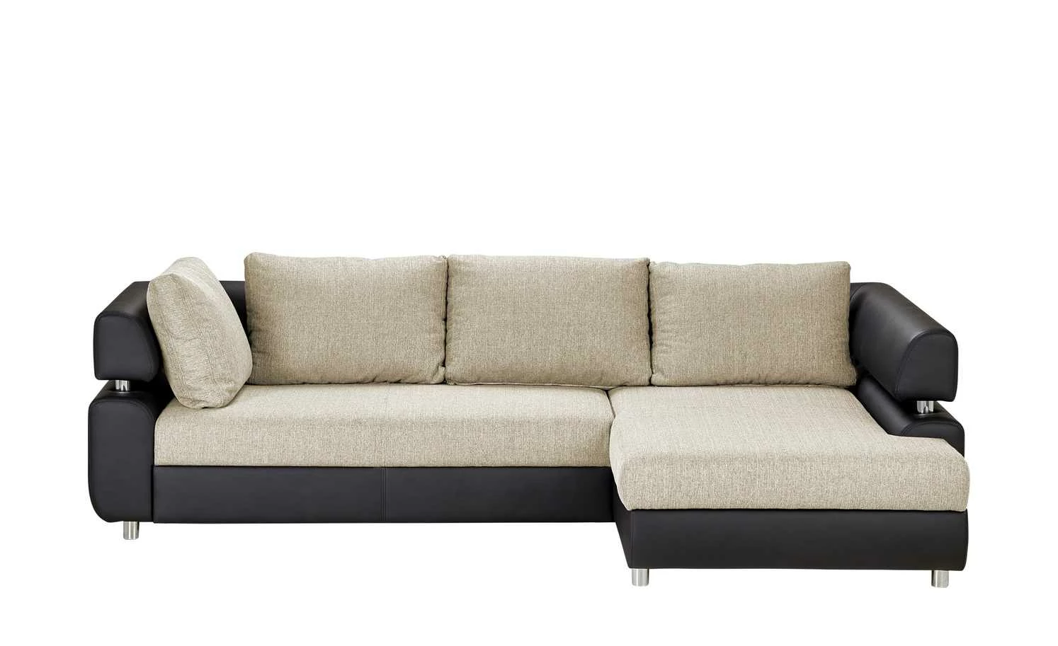 switch Ecksofa Panama | Schwarz Ivory (Beige) rechts ohne 3 switch Ecksofa Panama | Schwarz Ivory (Beige) rechts ohne