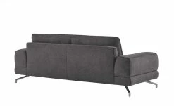 smart Sofa 3-sitzig dunkelgrau - Stoff Bonika | 3 Dunkelgrau Flachgewebe -Sofas Verkaufsladen 20402977 12 201811271538