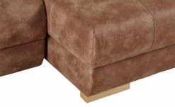 bobb Ecksofa Caro | Cognac (Hellbraun) Mikrofaser in Kunstlederoptik rechts Erweiterte Funktion -Sofas Verkaufsladen 20405449 7 201811271544