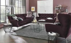 pop Sofa Caldara | Purple (Lila) 3 Chrom