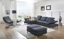 W.SCHILLIG Ecksofa Saraa | Dunkelblau links Erweiterte Funktion -Sofas Verkaufsladen 20406147 2 201811271540