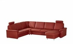 meinSofa Leder-Wohnlandschaft Carolin | Chilli (Rot) links Erweiterte Funktion -Sofas Verkaufsladen 21400435 3 201811271526