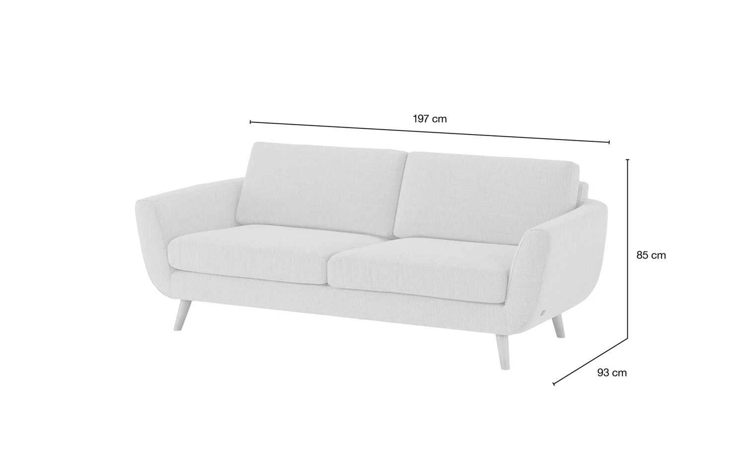 SOHO Sofa Smilla | 2,5 Grau 12 SOHO Sofa Smilla | 2,5 Grau – Bild 10