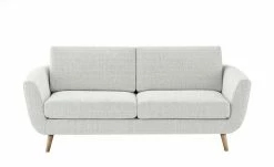 SOHO Sofa weiß - Webstoff Smilla | 2,5 Schneeweiß
