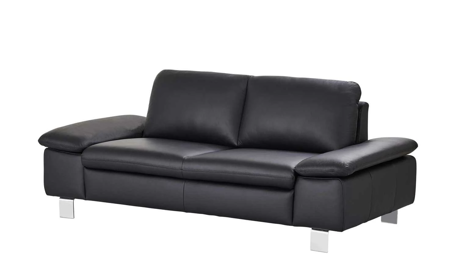smart Sofa Finola | 3 Schwarz Leder 7 smart Sofa Finola | 3 Schwarz Leder – Bild 6