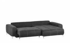 bobb Ecksofa mit Boxspringpolsterung Filis de Luxe | Mikrofaser Graphitgrau rechts verchromt -Sofas Verkaufsladen 21405177 13 201811271542