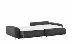 bobb Ecksofa mit Boxspringpolsterung Filis de Luxe | Mikrofaser Graphitgrau rechts verchromt -Sofas Verkaufsladen 21405177 14 201811271542