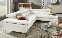 W.SCHILLIG Ecksofa Arturo | Weiß rechts ohne