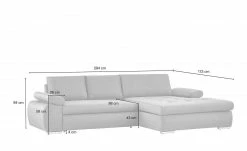 smart Ecksofa Ibby | Silbergrau links Flachgewebe grob -Sofas Verkaufsladen 21405576 7 201906272232