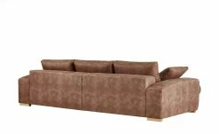 bobb Ecksofa cognac - Mikrofaser Caro | Cognac (Hellbraun) Mikrofaser in Kunstlederoptik links Erweiterte Funktion -Sofas Verkaufsladen 21405804 2 201901170915