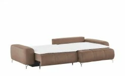 bobb Ecksofa mit Boxspringpolsterung Filis de Luxe | Mikrofaser Braun rechts verchromt -Sofas Verkaufsladen 21405900 17 201906271456