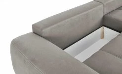 bobb Ecksofa mit Boxspringpolsterung Filis de Luxe | Mikrofaser Taupe rechts verchromt -Sofas Verkaufsladen 21405901 12 201906271456