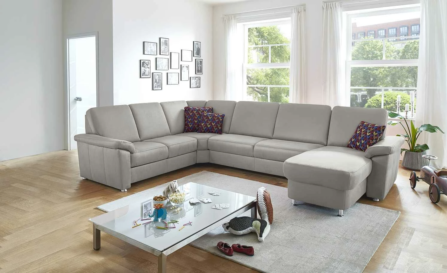 meinSofa Wohnlandschaft Rita | Aluminiumgrau links ohne 3 meinSofa Wohnlandschaft Rita | Aluminiumgrau links ohne