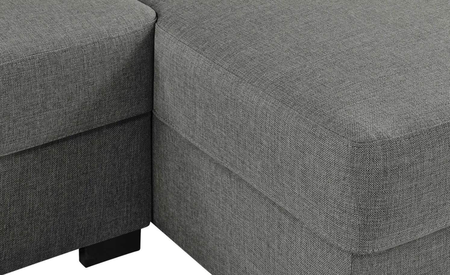 Ecksofa Renée | Anthrazit rechts Webstoff 8 Ecksofa Renée | Anthrazit rechts Webstoff – Bild 6