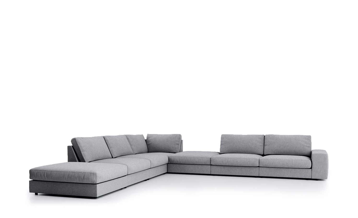 Wohnlandschaft Brooke | Hellgrau 4 Wohnlandschaft Brooke | Hellgrau – Bild 2