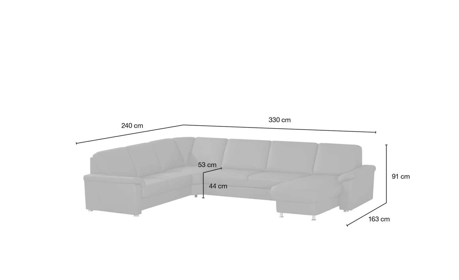 meinSofa Leder-Wohnlandschaft Carolin | Grau links ohne 10 meinSofa Leder-Wohnlandschaft Carolin | Grau links ohne – Bild 8