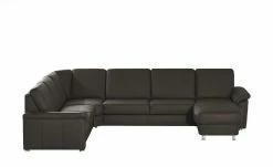 meinSofa Leder-Wohnlandschaft Carolin | Braun links ohne