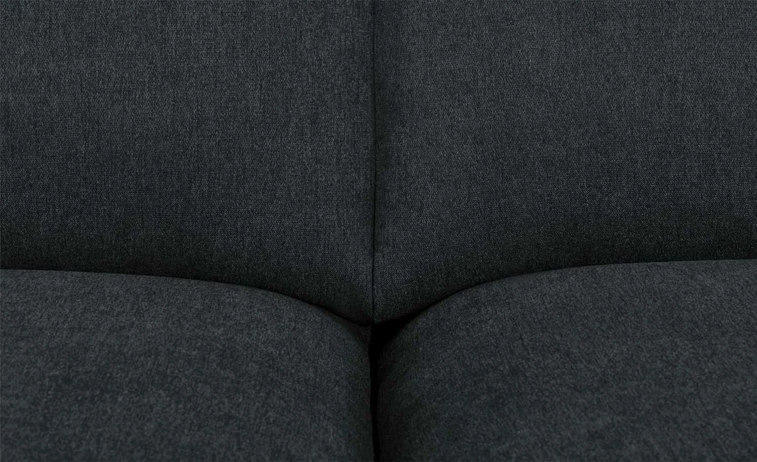 smart Sofa Bonika | 2,5 Schwarz Flachgewebe 6 smart Sofa Bonika | 2,5 Schwarz Flachgewebe – Bild 4