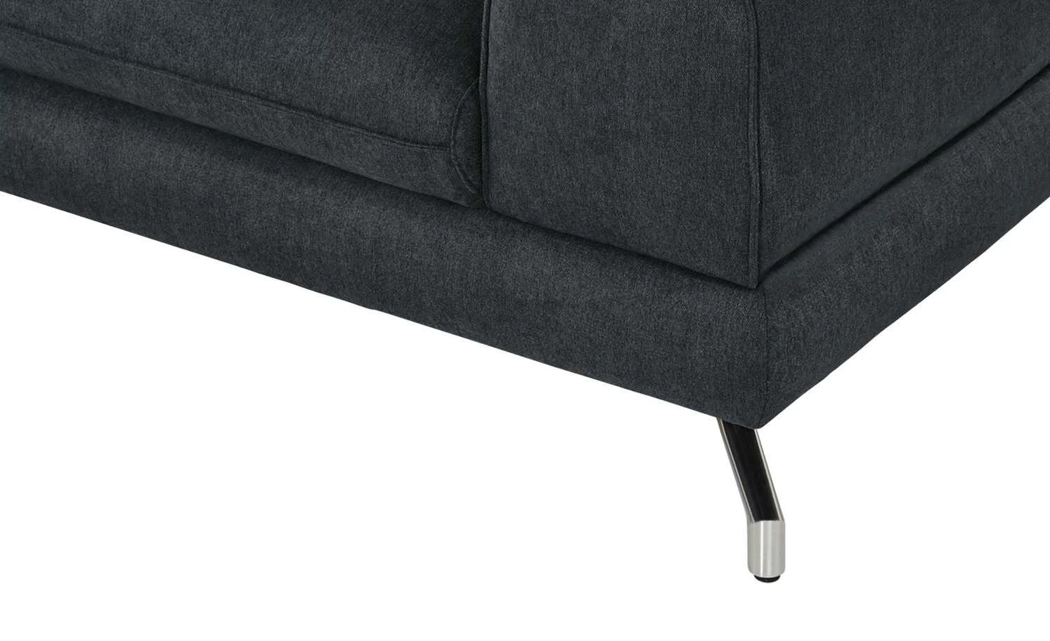 smart Sofa Bonika | 2,5 Schwarz Flachgewebe 7 smart Sofa Bonika | 2,5 Schwarz Flachgewebe – Bild 5