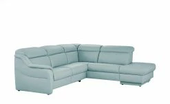 himolla Ecksofa Leder 9707 | Hellblau rechts Erweiterte Funktion -Sofas Verkaufsladen 21407165 2 202001161148