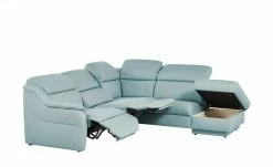 himolla Ecksofa Leder 9707 | Hellblau rechts Erweiterte Funktion -Sofas Verkaufsladen 21407165 9 202006091719