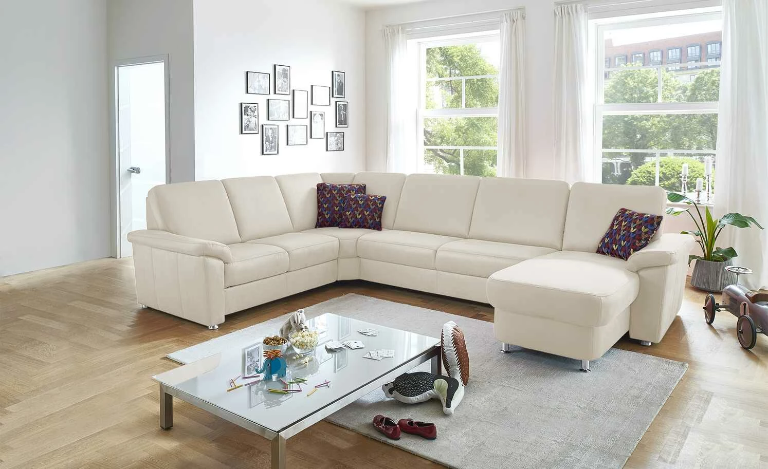 meinSofa Wohnlandschaft Rita | Creme links ohne 3 meinSofa Wohnlandschaft Rita | Creme links ohne