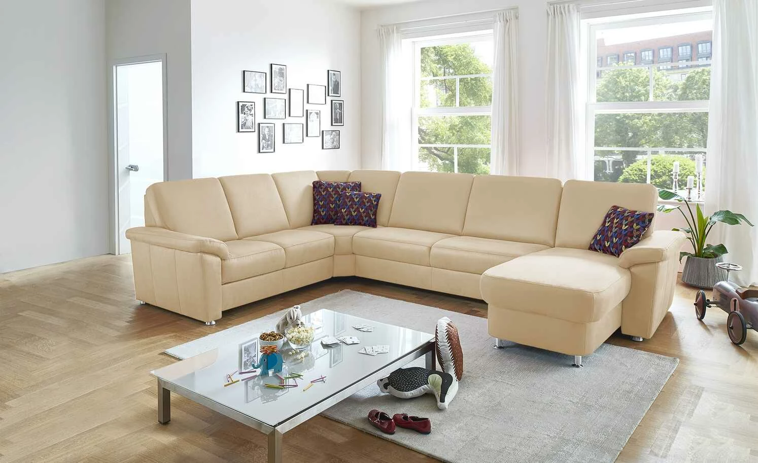 meinSofa Wohnlandschaft Rita | Beige links ohne 3 meinSofa Wohnlandschaft Rita | Beige links ohne
