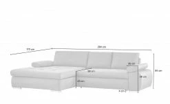 smart Ecksofa Ibby | Silbergrau rechts Flachgewebe fein -Sofas Verkaufsladen 21409839 2 201906262232