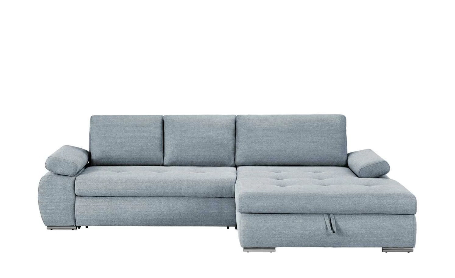 smart Ecksofa Ibby | Silbergrau rechts Webstoff grob 3 smart Ecksofa Ibby | Silbergrau rechts Webstoff grob