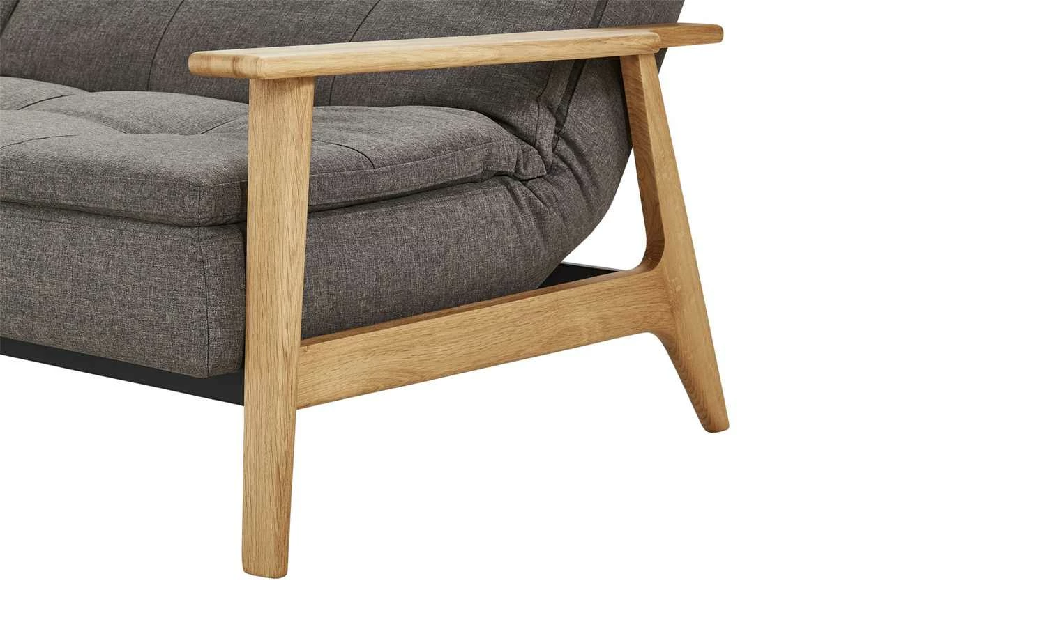 Design-Schlafsofa Stratos | Dunkelgrau / Eiche 9 Design-Schlafsofa Stratos | Dunkelgrau / Eiche – Bild 7