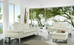 smart Sofa Finola | 2 Weiß Leder