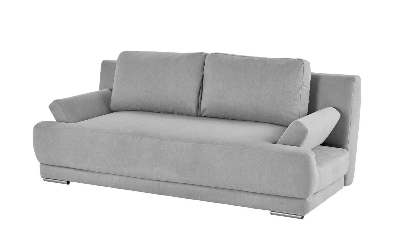 smart Schlafsofa Regina | Flachgewebe Hellgrau 4 smart Schlafsofa Regina | Flachgewebe Hellgrau – Bild 2