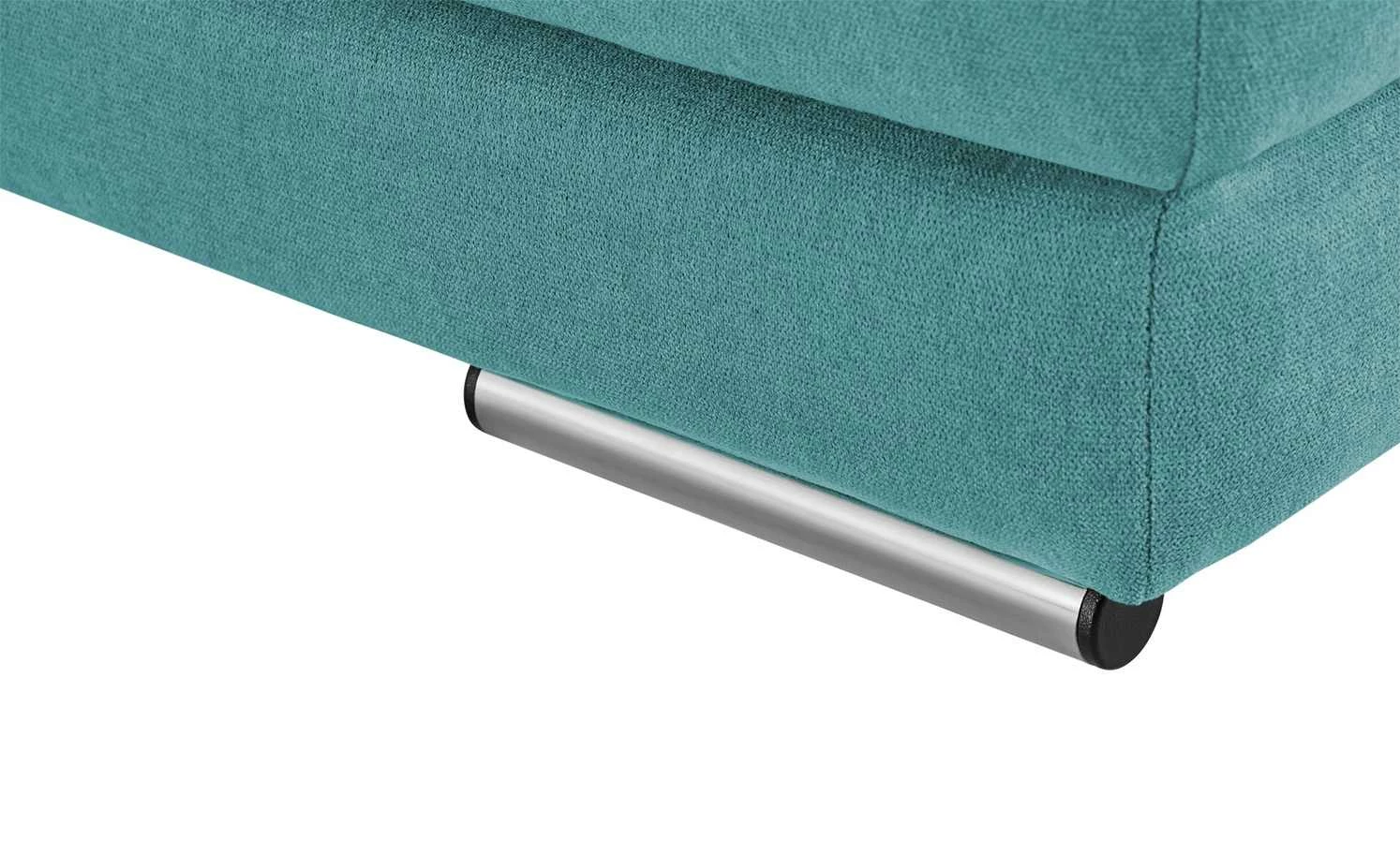 smart Schlafsofa Regina | Flachgewebe Petrol / Schlamm 8 smart Schlafsofa Regina | Flachgewebe Petrol / Schlamm – Bild 6