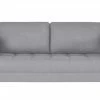 smart Sofa Geradine | 2 Hellgrau Flachgewebe