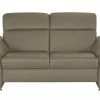 meinSofa Ledersofa Manon | Stone (Grau) 2 ohne