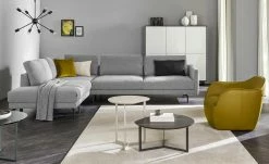 hülsta Sofa Ecksofa HS 414 | Fehgrau (Grau) links