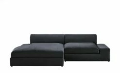 smart Ecksofa Lianea | Flachgewebe Schwarz / Bordeauxrot links -Sofas Verkaufsladen 23402168 2 202008282250