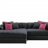 smart Ecksofa Lianea | Flachgewebe Schwarz / Bordeauxrot links -Sofas Verkaufsladen 23402168 8 202008282250