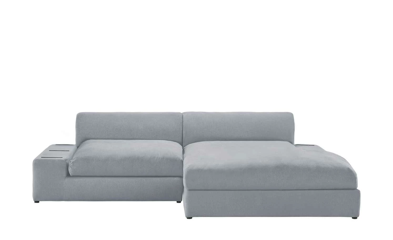 smart Ecksofa Lianea | Flachgewebe Silbergrau / Petrol rechts 5 smart Ecksofa Lianea | Flachgewebe Silbergrau / Petrol rechts – Bild 3