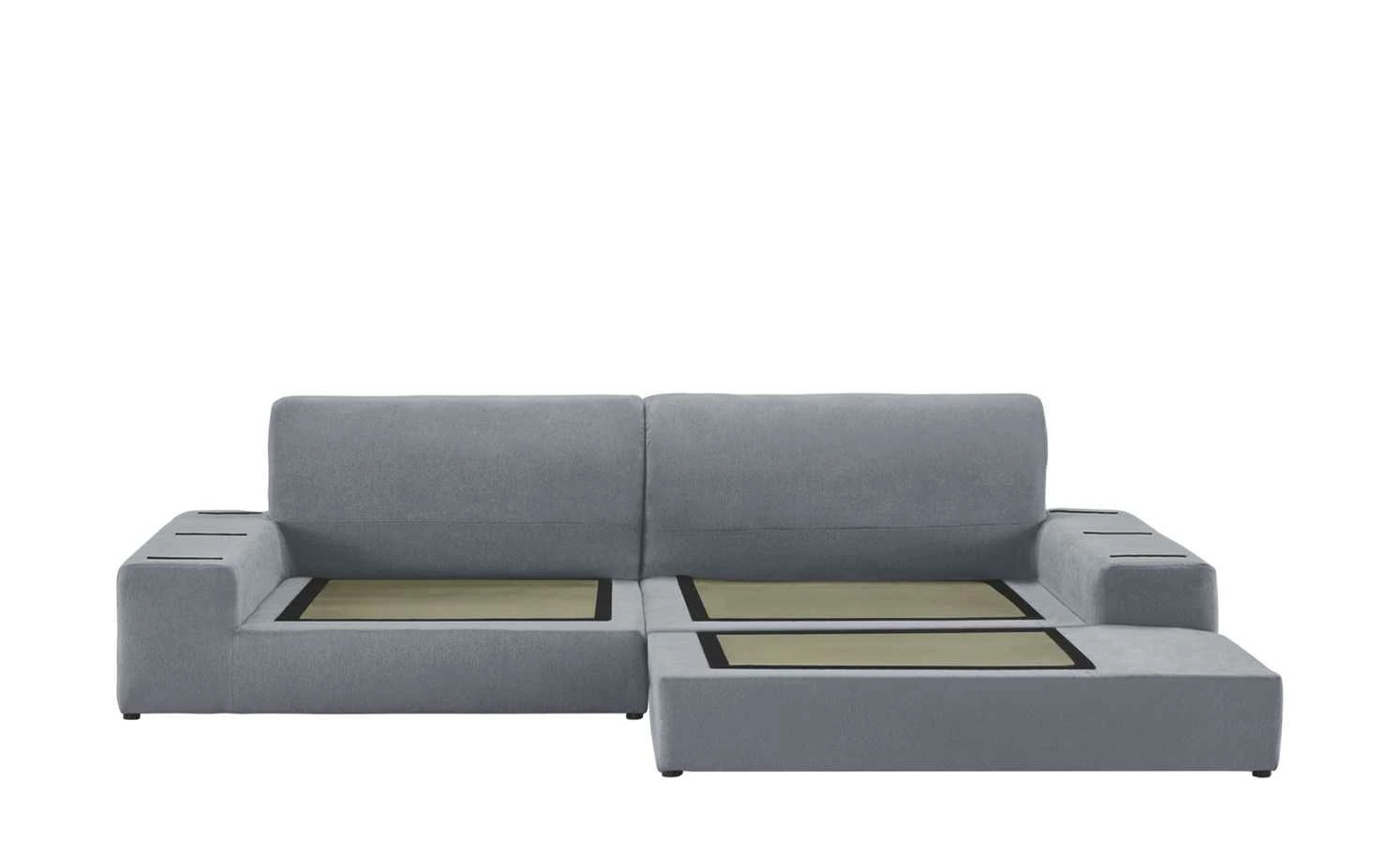 smart Ecksofa Lianea | Flachgewebe Silbergrau / Petrol rechts 7 smart Ecksofa Lianea | Flachgewebe Silbergrau / Petrol rechts – Bild 5