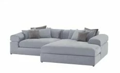 smart Ecksofa Lianea | Flachgewebe Silbergrau / Grau rechts -Sofas Verkaufsladen 23402173 11 202009242326
