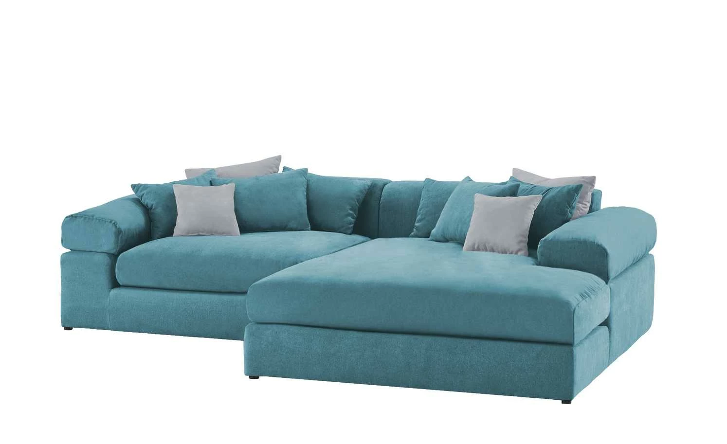 smart Ecksofa Lianea | Flachgewebe Petrol / Silbergrau rechts 13 smart Ecksofa Lianea | Flachgewebe Petrol / Silbergrau rechts – Bild 11