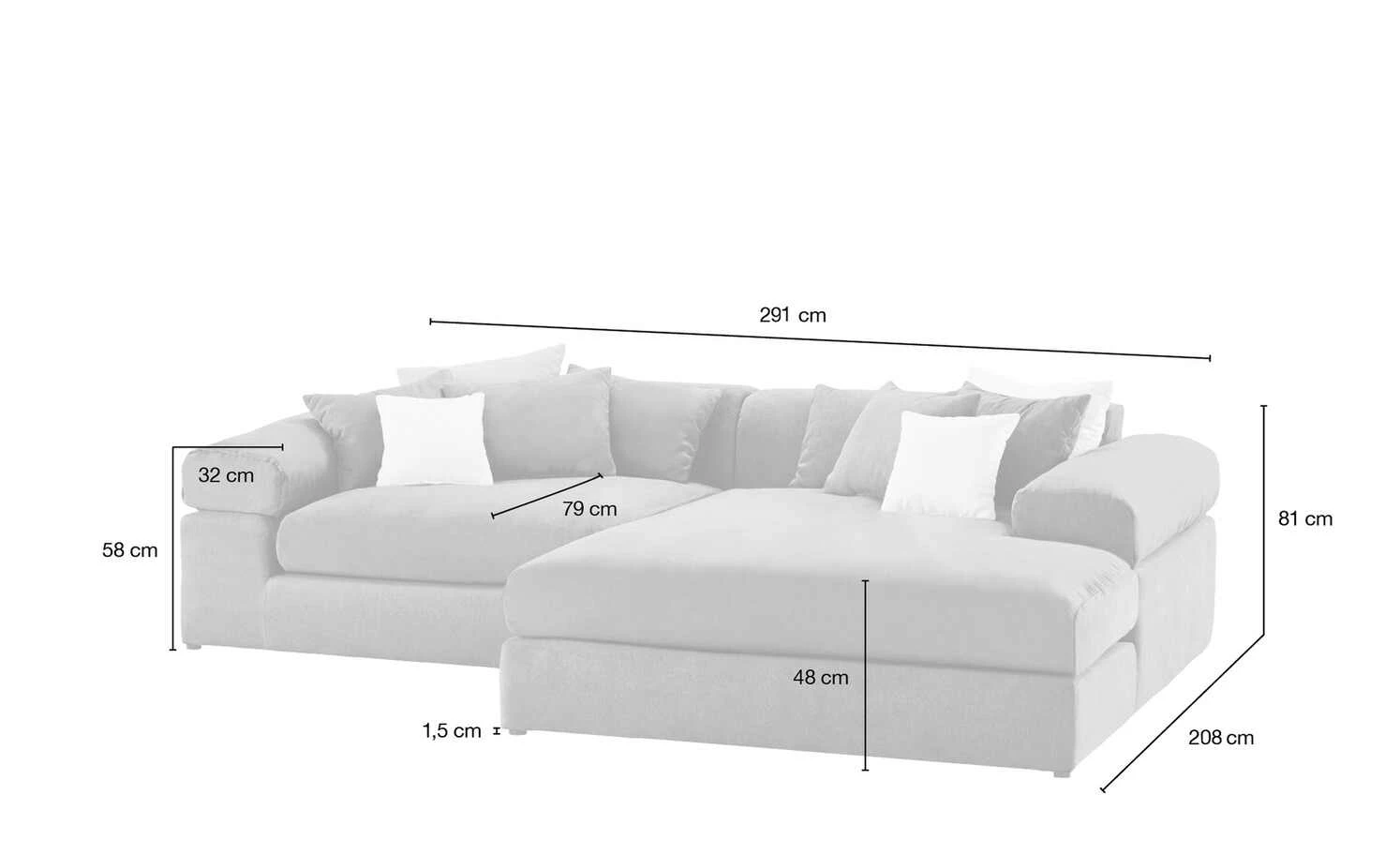 smart Ecksofa Lianea | Flachgewebe Petrol / Silbergrau rechts 15 smart Ecksofa Lianea | Flachgewebe Petrol / Silbergrau rechts – Bild 13