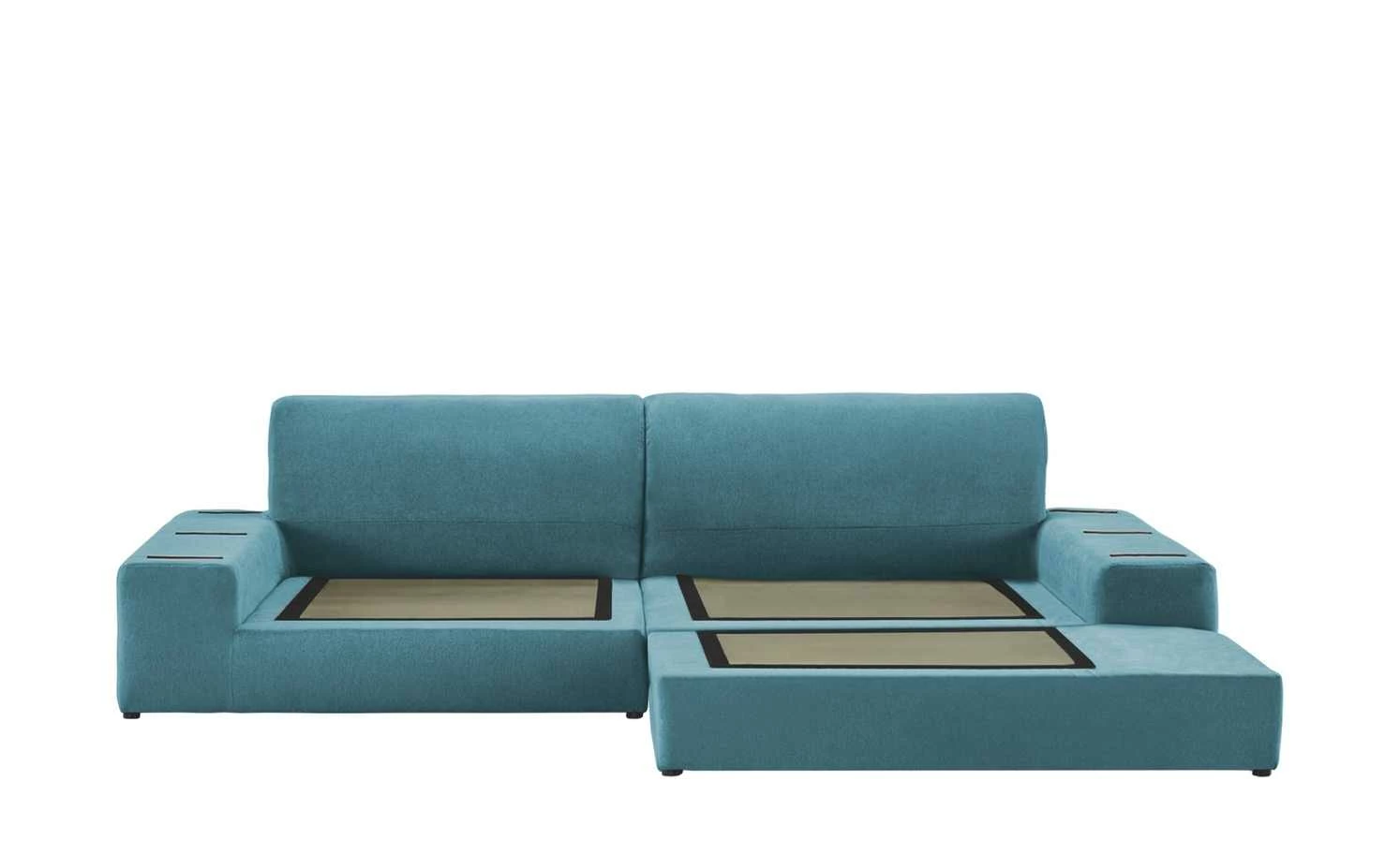 smart Ecksofa Lianea | Flachgewebe Petrol / Silbergrau rechts 7 smart Ecksofa Lianea | Flachgewebe Petrol / Silbergrau rechts – Bild 5