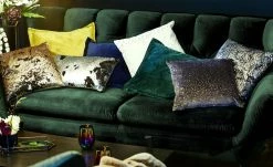 pop Sofa Caldara | Smaragd (Dunkelgrün) 2 Chrom